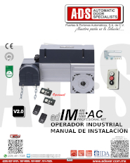 MANUAL DE INSTALACION OPERADOR INDUSTRIAL IM400-600-1000, Puertas y Portones Automaticos S.A. de C.V.